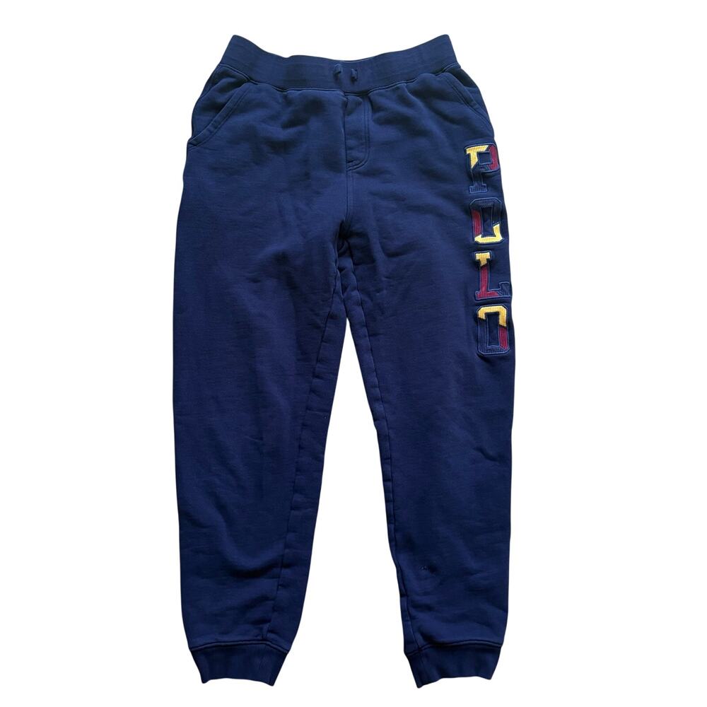 Polo by Ralph Lauren Navy Blue Sweatpants Joggers Pony Youth Boys Kids L 14-16